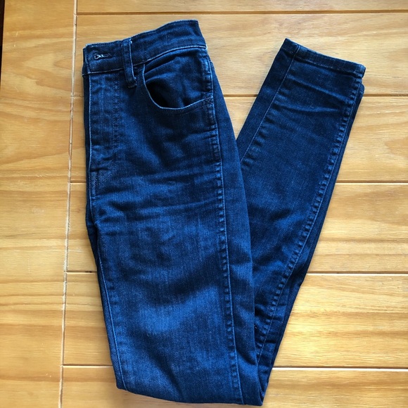 Madewell Dark Wash 10in High Rise Skinny - Sz24 - Picture 2 of 4